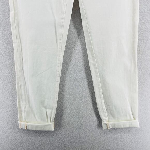 PILCRO AND THE LETTERPRESS Pants 25 Hyphen Chinos Ankle Cuffed Low Rise White - Picture 7 of 16